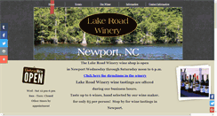 Desktop Screenshot of lakeroadwinery.com